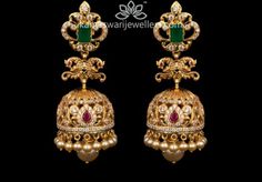 8grams Gold Earrings, Kammalu Buttalu, Kammalu Buttalu Gold, Buttalu Gold, Gold Buttalu, Short Necklaces, Gold Jhumka Earrings, Gold Jewels Design, Antique Necklaces Design