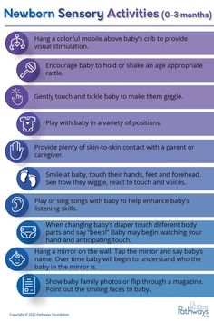 an info sheet describing the baby's activities