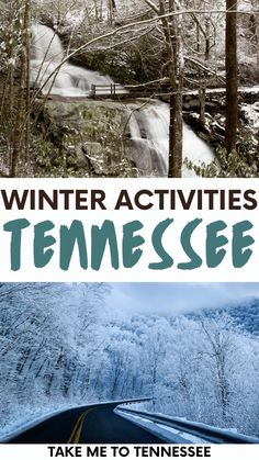 winter activities in tennessee with text overlay that reads take me to tennesse