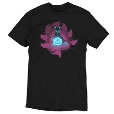 D20 Kitsune | Funny, cute, & nerdy t-shirts Kitsune Design, Nine Tails, Black Tshirt, Shirt Style, Pick Up, Mens Shirts