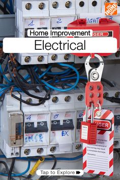 electrical equipment with the title home improvement electrical tap to explore what's in it