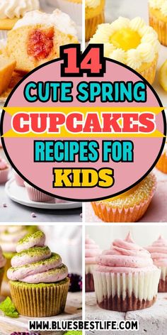 A collection of spring cupcake recipes. Cute Cupcake Decorating Ideas, Spring Cupcake Ideas, Spring Cupcakes, Cupcake Decorating Ideas, Easy Cupcake Recipes, Pretty Cupcakes, Cute Cupcake, Homemade Dessert, Spring Desserts