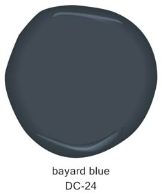 a dark gray color with the words, bayard blue dc - 24