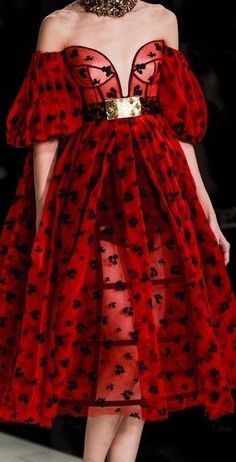 Alexander Mcqueen Ready To Wear, Ladybug Outfits, Ladybug Dress, Lizzie Hearts, Red Dress Long, Alexander Mcqueen Dresses, Red Dress Makeup, Red Dresses Classy, Long Red Dress