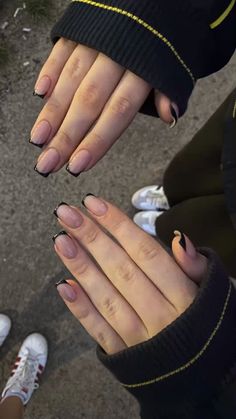 Fake Gel Nails, Natural Nails Manicure, Beige Nails, Pretty Gel Nails, Gel Nail Design, Dope Nails, Perfect Nails