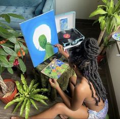 Kunstjournal Inspiration, Earthy Aesthetic, Art Noir, Artist Aesthetic, Arte Inspo, Black People, Black Art, Locs, Dream Life