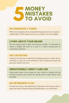 an info sheet with five steps to make it easier for people to avoid their money