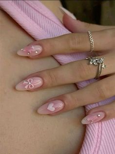 Paznokcie Hello Kitty, Kutek Disney, Hello Nails, Nagel Tips, Girly Acrylic Nails, Casual Nails, Makijaż Smokey Eye, Soft Nails, Pink Acrylic Nails