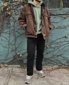 Men’s Autumn Fashion Flannel, 90s Autumn Fashion Men, Hipster Fall Outfits Men, Guys Outfit Inspiration, Different Mens Fashion Styles, Aesthetic Dude Fits, Men's Layered Outfits, Men Fashion Earth Tone, Tech Guy Outfit