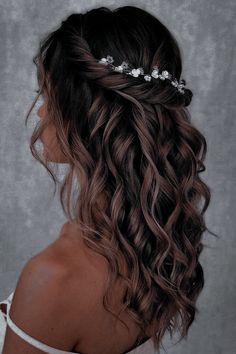 Quince Hairstyles, Long Hair Wedding Styles, Peinados Fáciles Para Cabello Corto, Hairdo For Long Hair, Wedding Hairstyles For Long Hair