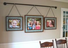 a website page with three pictures hanging on the wall and an ad for indoor & outdoor wreaths