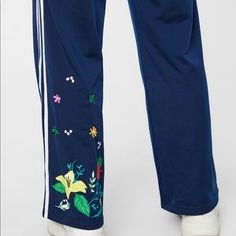 Shop Women's adidas Blue Size XS Track Pants & Joggers at a discounted price at Poshmark. Description: Brand new with tag adidas pants! These are sold out and super cute to wear with a crop top. High waisted pants that fits the waist tight. Sold by pistachious. Fast delivery, full service customer support.