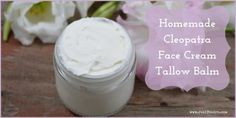 Tallow Lotion Recipe, Tallow Recipes, Homemade Face Lotion, Tallow Lotion, Homemade Rose Water, Tallow Balm, Homemade Body Care, Myrrh Essential Oil, Balm Recipe