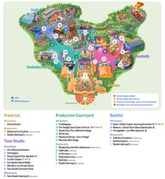 the map of disneyland world with all its attractions