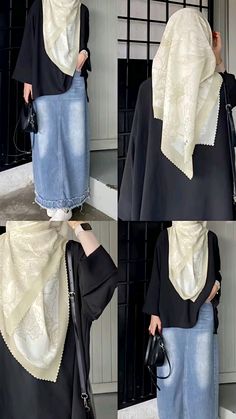 Hijabi Cool Outfits, Hijabi Shirt Outfit, Outfit Hijab Syari Casual, Hijab Poses Photography, Hijab Outfit Syari, Muslimah Outfit Ideas, Modest Hijabi Outfits Casual