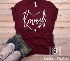 Love T Shirt Design, 1 John 4 19, Christian Shirts Designs, Blusas T Shirts, 1 John 4, John 4, Christian T Shirt, Faith Shirt