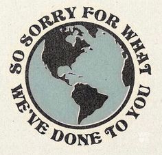 the logo for so sorry for what we've done to you