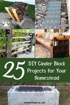 the 25 diy cinder block projects for your homesead are easy to make