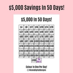 the $ 5, 000 savings in 50 days is on sale for $ 4, 500