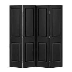 an open black room divider on a white background