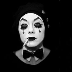 Carnaval Make-up, Black And White Clown, Circus Makeup, Halloweenský Makeup, Portrait Makeup