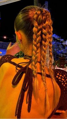 Festival Hair, 가을 패션, Aesthetic Hair, Pretty Hairstyles, Summer Hairstyles, Hair Looks, Hair Trends