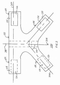 an image of a drawing of a road that is in the shape of a cross