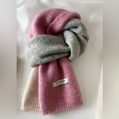 Warm Winter Knitted Scarf Women Fashion Thick Yarn Neckerchief Muffler Shawl Neck Wraps Bufandas Long Approximately 60” Muffler For Women Winter, Mufflers For Women, Trendy Pink Scarves For Fall, Trendy Pink Scarf For Fall, Trendy Pink Scarves One Size, Trendy Pink Scarves, Winter Soft Scarves, Cold Weather Acrylic Scarves, Pink Knitted Fall Scarf