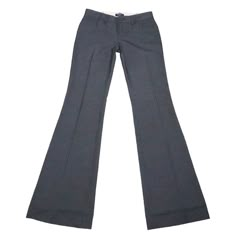 Y2K Gray Low Rise Pinstripe Flare Pants (XS) 2000s Pants, Corpcore Office, Low Waisted Pants, 90s Minimalism, Minimalism Aesthetic, Sixth Form Outfits, Flare Dress Pants, Low Rise Flare Jeans, Trip Outfits