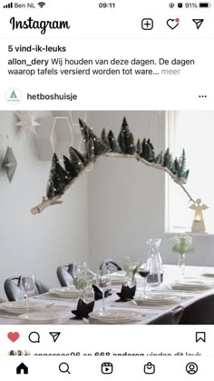 the instagram page for instagram is displayed with an image of trees on it