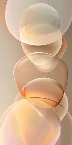 an abstract background with white circles and light oranges on the bottom half of it