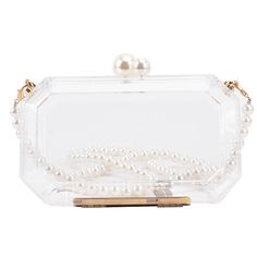 Fashion Clear Acrylic Box Clutch Purse Women Transparent Handbag Plastic Barrel Shaped Bag Girl Party Bag with Pearl Chain Cheap Clear Shoulder Bag For Parties, Chic Portable Evening Bag For Gift, Chic Portable Evening Bag As Gift, Chic Compact Evening Bag For Gift, Chic Evening Bag For Gift, Elegant Rectangular Case Shoulder Bag Gift, Elegant Rectangular Case Box Bag As Gift, Rectangular Case Shoulder Bag For Party, White Clutch Box Bag For Party