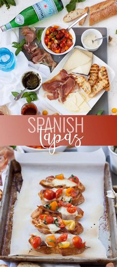 Tapas Spanish, Tapas Dinner, Spanish Tapas Recipes, Tapas Party, Spanish Appetizers, Serrano Ham, Queso Manchego, Manchego Cheese, Tapas Dishes