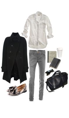 Airplane Outfit, Outfit Black And White, How To Have Style, Gray Pants, Looks Street Style, Minimal Chic, Cozy Chic, Black Sweater, Airport Style