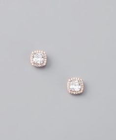 Take a look at this Rose Gold & Cubic Zirconia Stud Earrings by Romantic Rose Gold: Jewelry on #zulily today! Platinum Earrings, Cubic Zirconia Jewelry, Rose Gold Jewelry, Diamond Earrings Studs, Diamond Studs, Bling Bling, Beautiful Earrings, Diamond Jewelry, Beautiful Jewelry