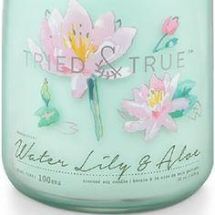 bath and body works water lily & aloe scented candle, 8 5 - ounce