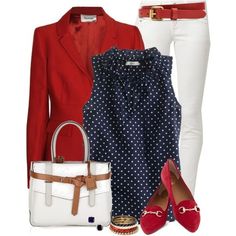 Spring Polyvore Outfit I like the double wrap look of the belt! Business Professional Outfits Spring, Color Jeans, Spring Work Outfits, Summer Work Outfits, فستان سهرة, Stylish Work Outfits, Work Outfits Women, Fashion Mode, Work Attire