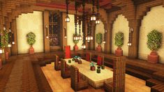 Minecraft Room Designs, Cool Dining Room, Minecraft Rooms, Minecraft Japanese House, Interior Minecraft, Minecraft Mansion