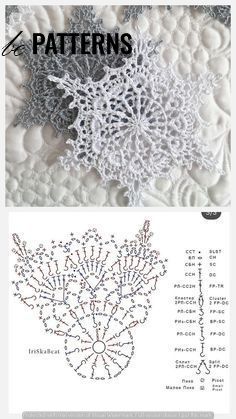 an image of crochet patterns and instructions