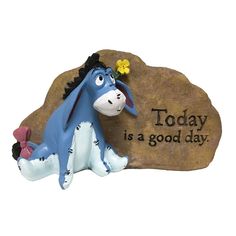 Officially Licensed Disney product. Stands 5 inches tall by 7.5 inches wide. Made of durable cast stone resin and hand painted for a beautiful finish and classic details. Disney 5-in H x 7.5-in W Multiple Colors/Finishes Garden Statue | 06-170-32 Betty Boop Doll, Eeyore Quotes, Eeyore Pictures, Disney Eeyore, Winnie The Pooh Honey, Disney Furniture, Snoopy Images, Betty Boop Art, Today Is A Good Day