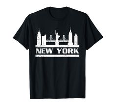 PRICES MAY VARY. NY is your favorite city and you love traveling there and seeing the skyscrapers up close, then you'll love this gift. New York seems to be the flagship of the United States and you love to travel to NY, then this gift is perfect for you. Lightweight, Classic fit, Double-needle sleeve and bottom hem City Skyline Tshirt, New York City Manhattan, Mens Cotton T Shirts, T Shirts With Sayings, Mens Graphic Tee, Outdoor Outfit, Cool Tees, New Yorker, Branded T Shirts