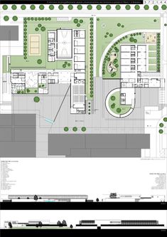 an aerial view of the ground plan for a building