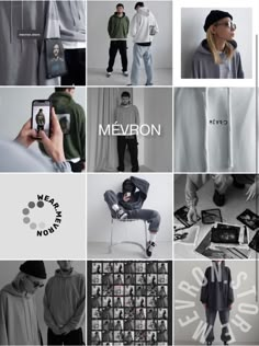 a collage of men's hoodies and sweatshirts with the words, we are