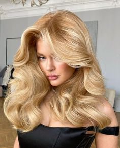 Hollywood Glam Hair, Old Hollywood Hair, Hollywood Curls, Cabello Afro Natural, Bombshell Hair, Hollywood Hair, Blowout Hair, Glam Hair, Long Blonde