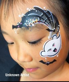 Halloween Face Paint For Kids, Easy Halloween Face Paint, Face Paint For Kids, Halloween Face Paint Designs, Easy Halloween Face Painting, Fairy Face Paint, Fairy Face, Halloween Face Paint, Paint For Kids