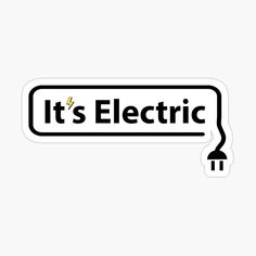 it's electric sticker