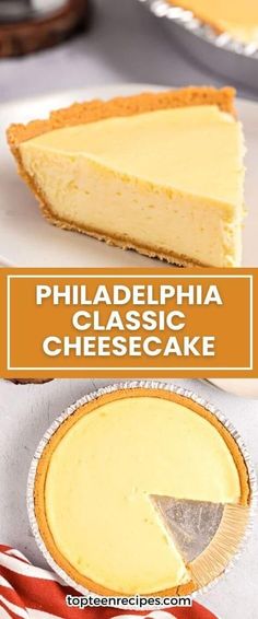 PHILADELPHIA Classic Cheesecake - 3-Step Classic Baked Cheesecake, Creamy Cheese Cakes Recipes, How Do You Make Cheesecake, Cheese Cakes Recipes Easy Homemade, 6inch Cheesecake Recipe, How To Make A Cheesecake, Bake Cheesecake Recipes Easy, Best Cheesecake Recipe Homemade, Easy Baked Cheesecake Recipes