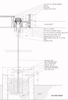 an architectural drawing showing the details of a building