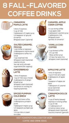 the 8 fall - flavored coffee drinks you need to drink this season info is here