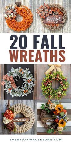 20 fall wreaths that are easy to make